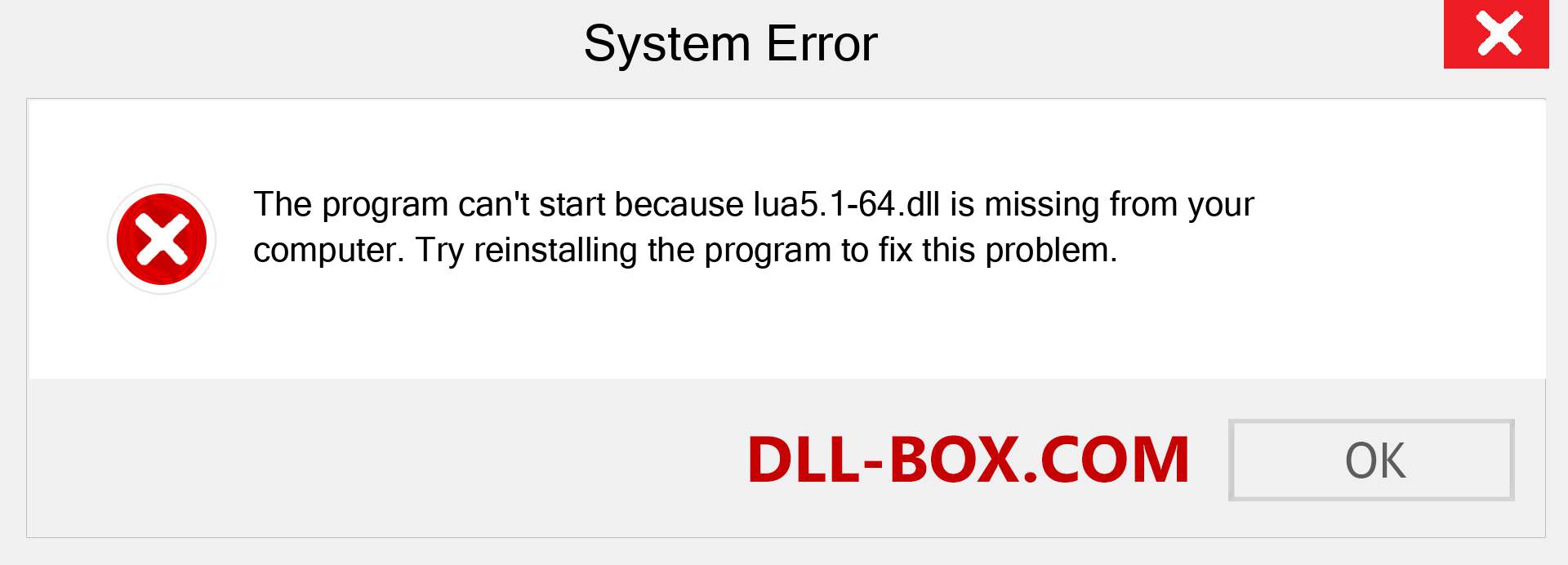  lua5.1-64.dll file is missing?. Download for Windows 7, 8, 10 - Fix  lua5.1-64 dll Missing Error on Windows, photos, images