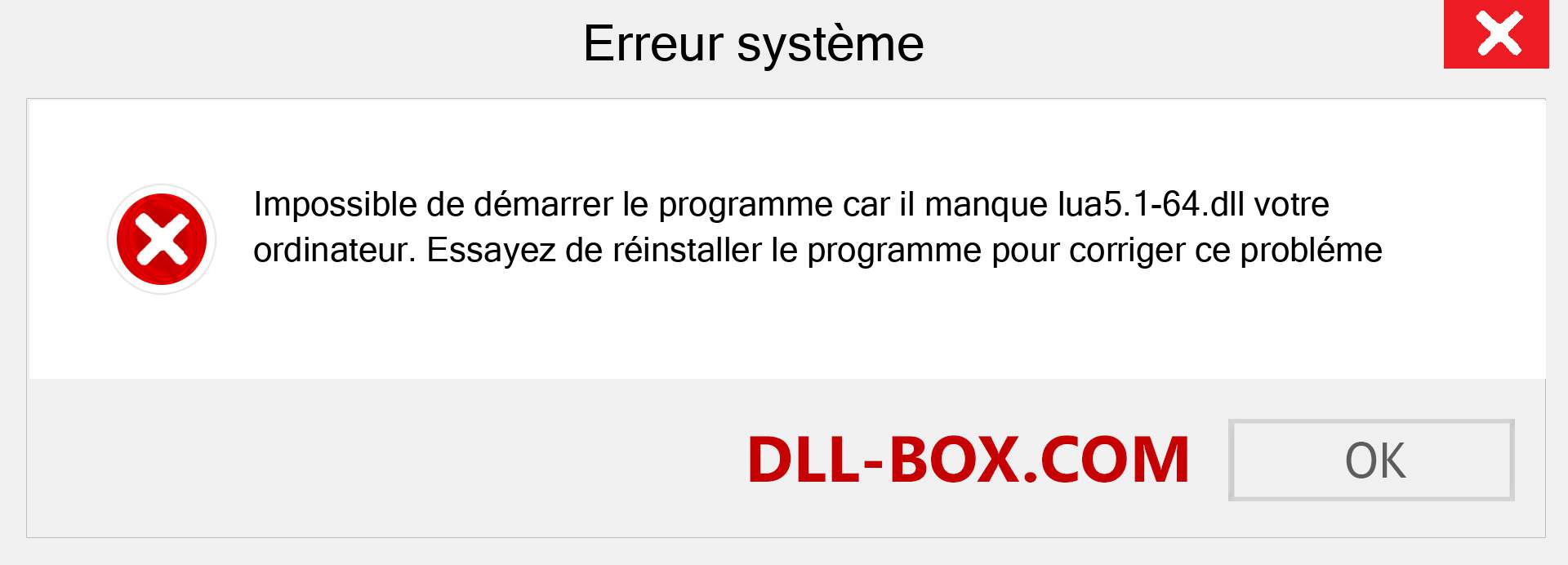 Le fichier lua5.1-64.dll est manquant ?. Télécharger pour Windows 7, 8, 10 - Correction de l'erreur manquante lua5.1-64 dll sur Windows, photos, images