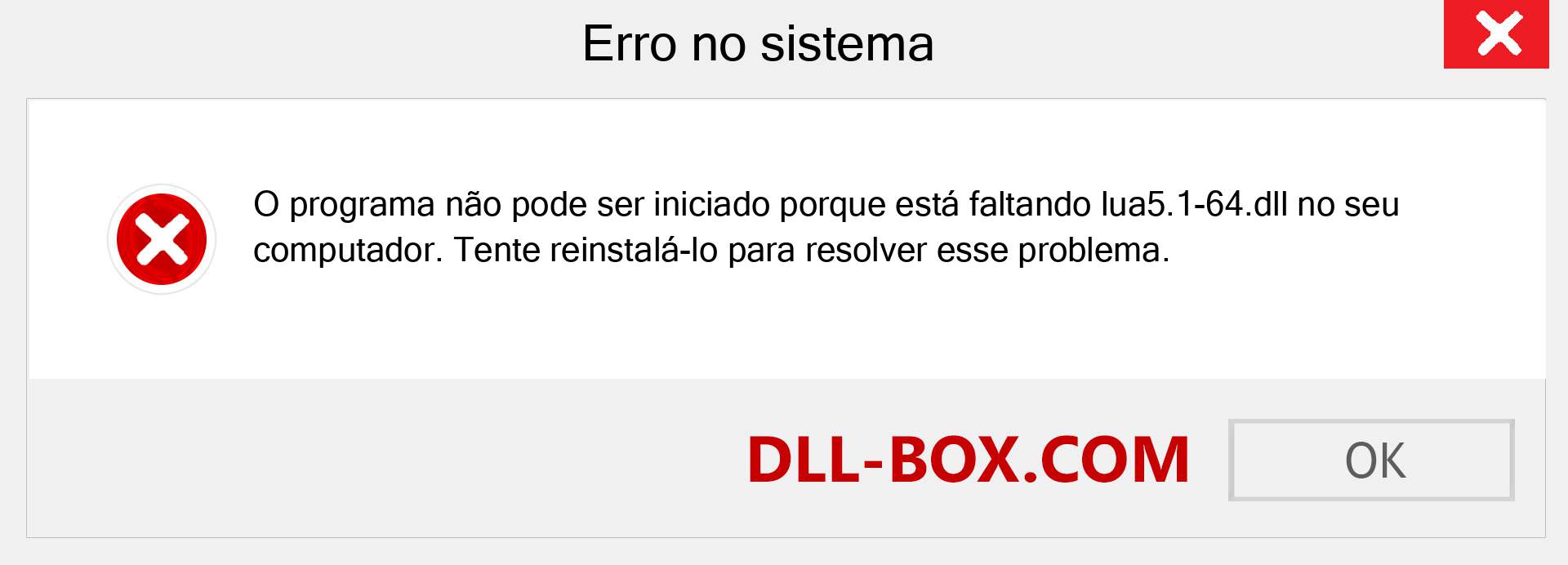 Arquivo lua5.1-64.dll ausente ?. Download para Windows 7, 8, 10 - Correção de erro ausente lua5.1-64 dll no Windows, fotos, imagens